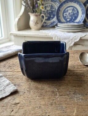 Fiestaware Cobalt Blue Retired Sugar Pack Holder 90s